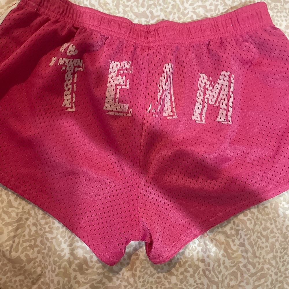 Victoria's Secret Pink Athletic Mesh Shorts with Elastic Waistband